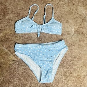 SHEIN Baby Blue Sunflower Bikini